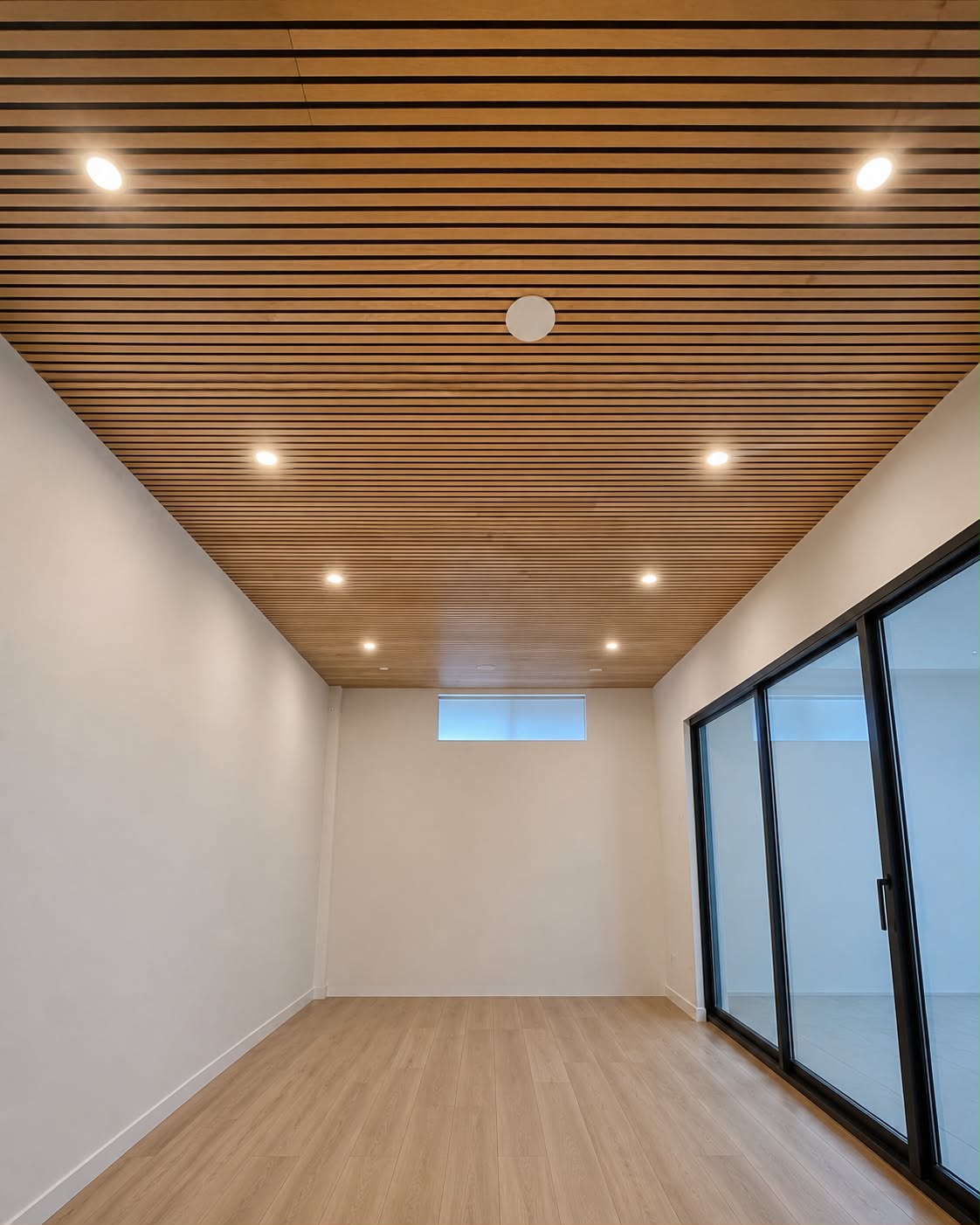 Timber slat ceiling